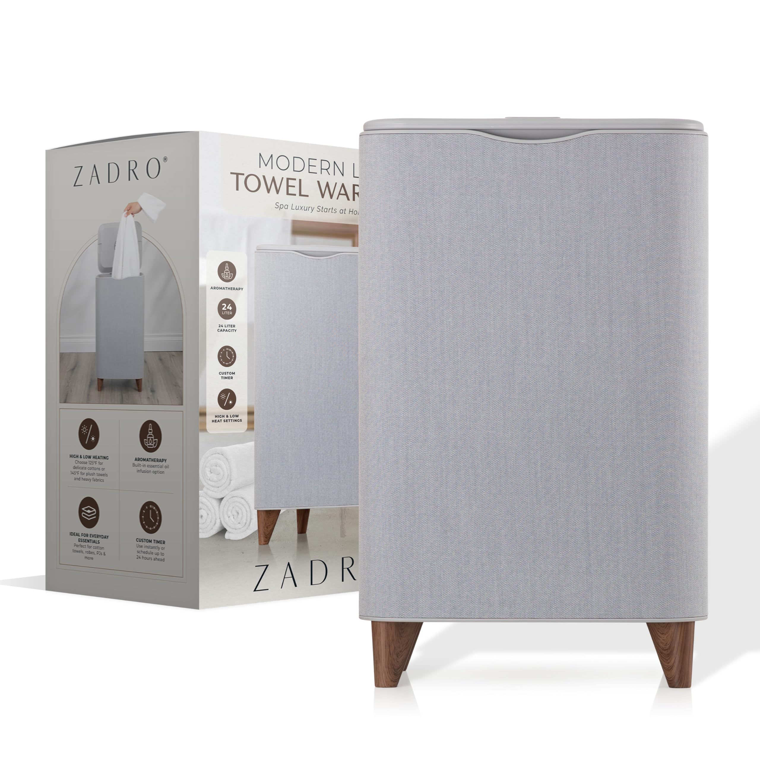 Amazon.com: Zadro Fabric Wrapped Modern Lux Towel Warmer Bucket